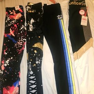 Four New Pairs of Girl Leggings size 10/12